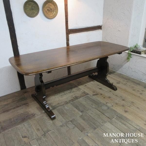 イギリス アンティーク 家具 アーコール ダイニングテーブル 英国製 6002e