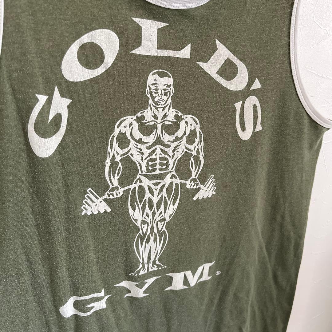 ゴールドジム　リンガータンクトップ　gold's gym 鈴木雅　グリーン　緑