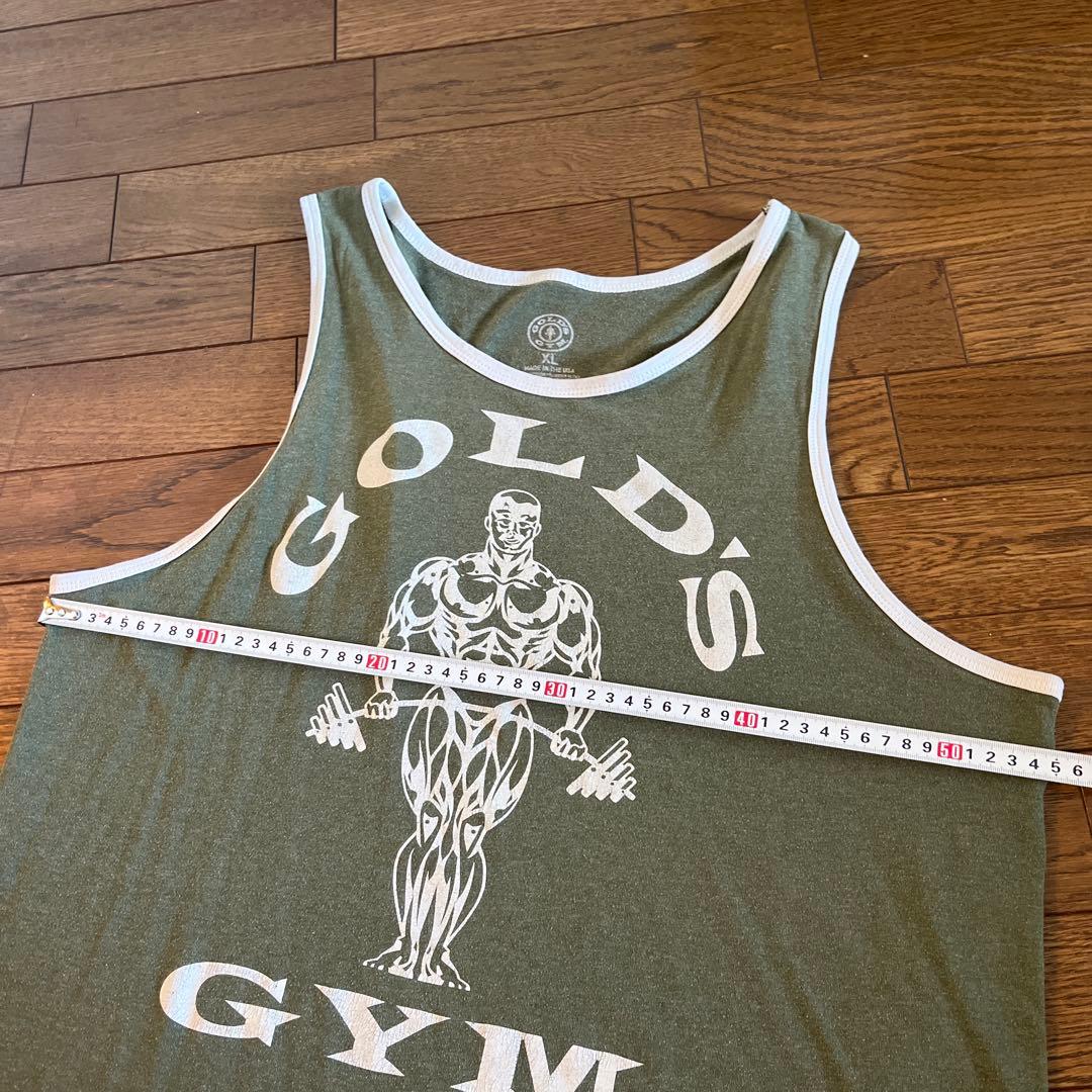 ゴールドジム　リンガータンクトップ　gold's gym 鈴木雅　グリーン　緑