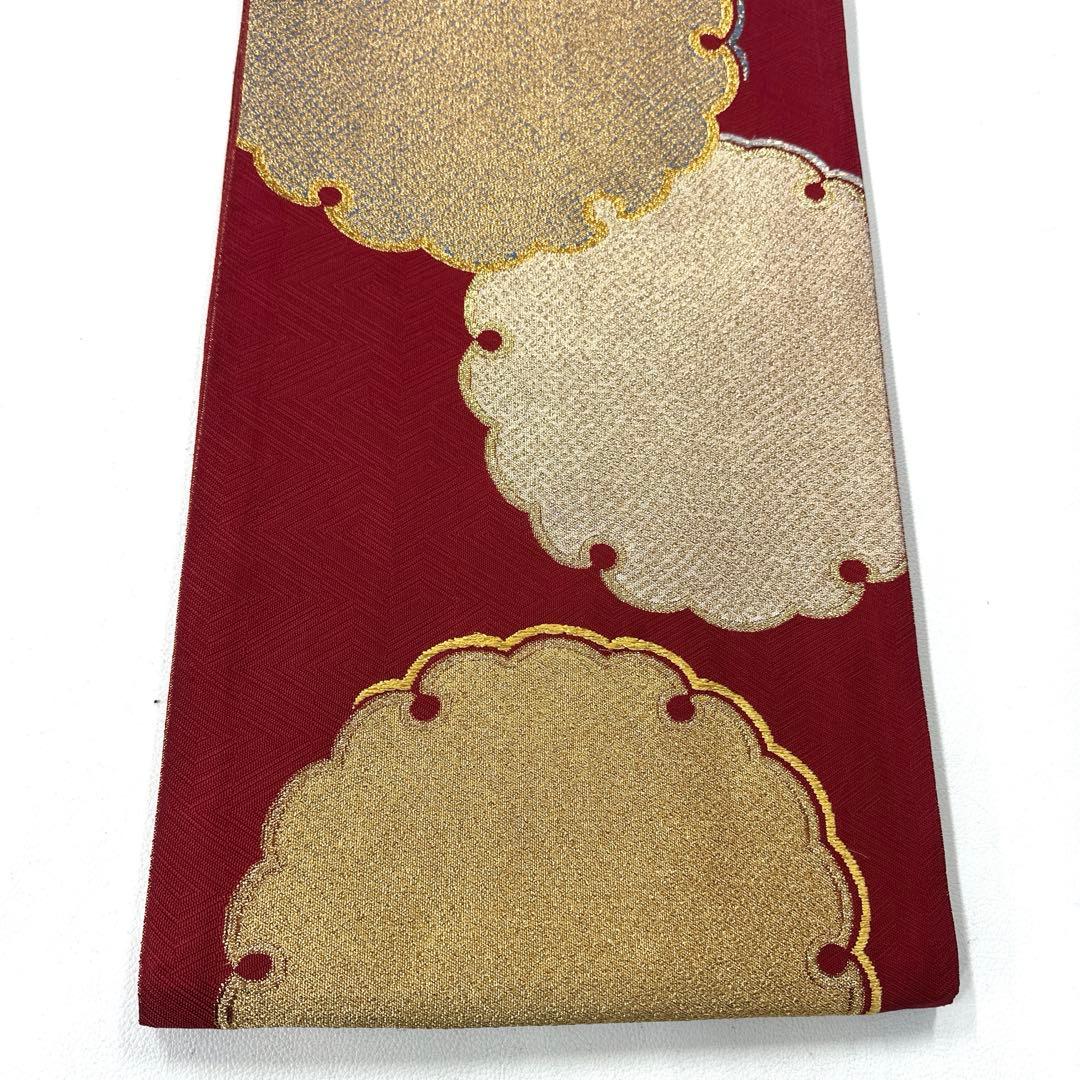 専用帯5134 ●高級 正絹 全通 袋帯 大雪輪