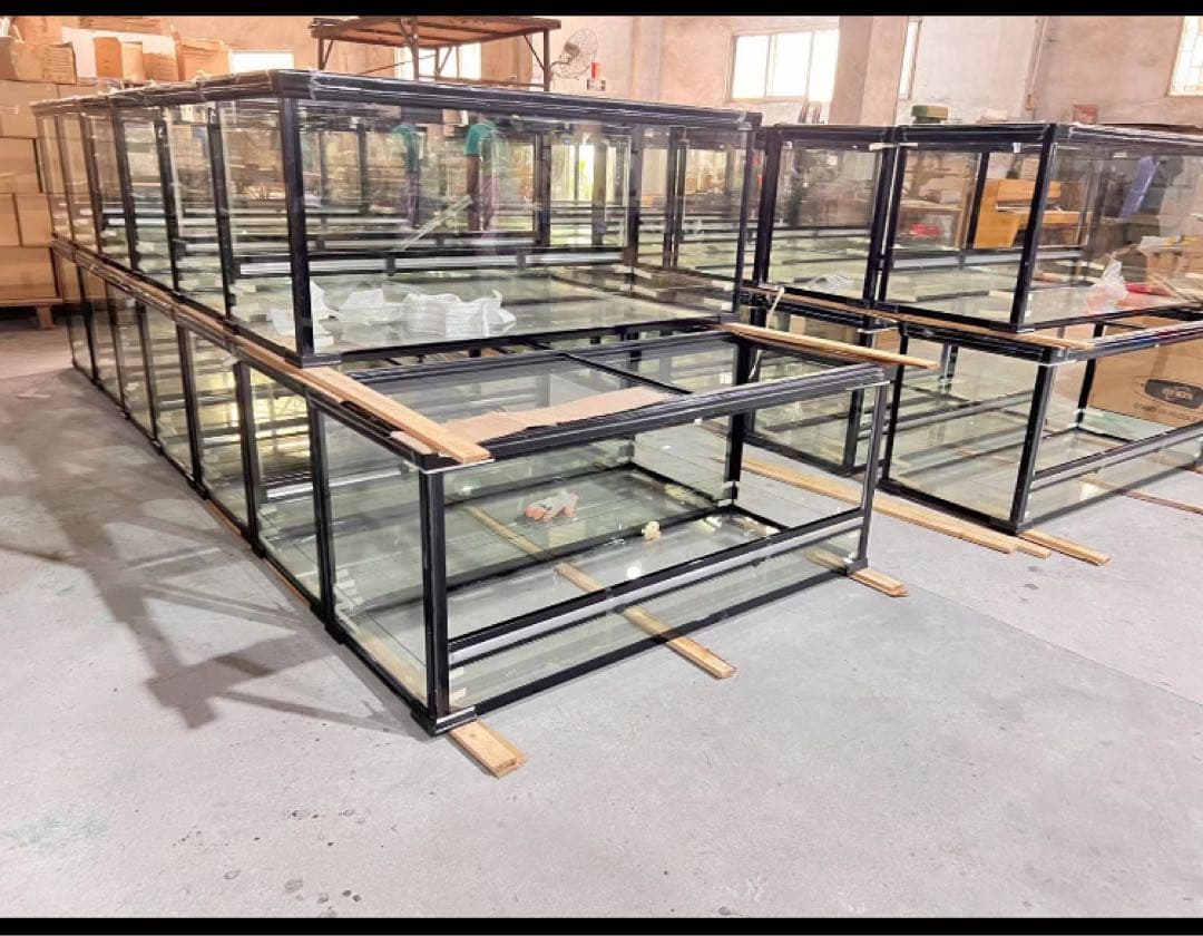 問屋ケージ爬虫類60x45x45cm両生類飼育組み立て式ガラス飼育ケージ送料込み