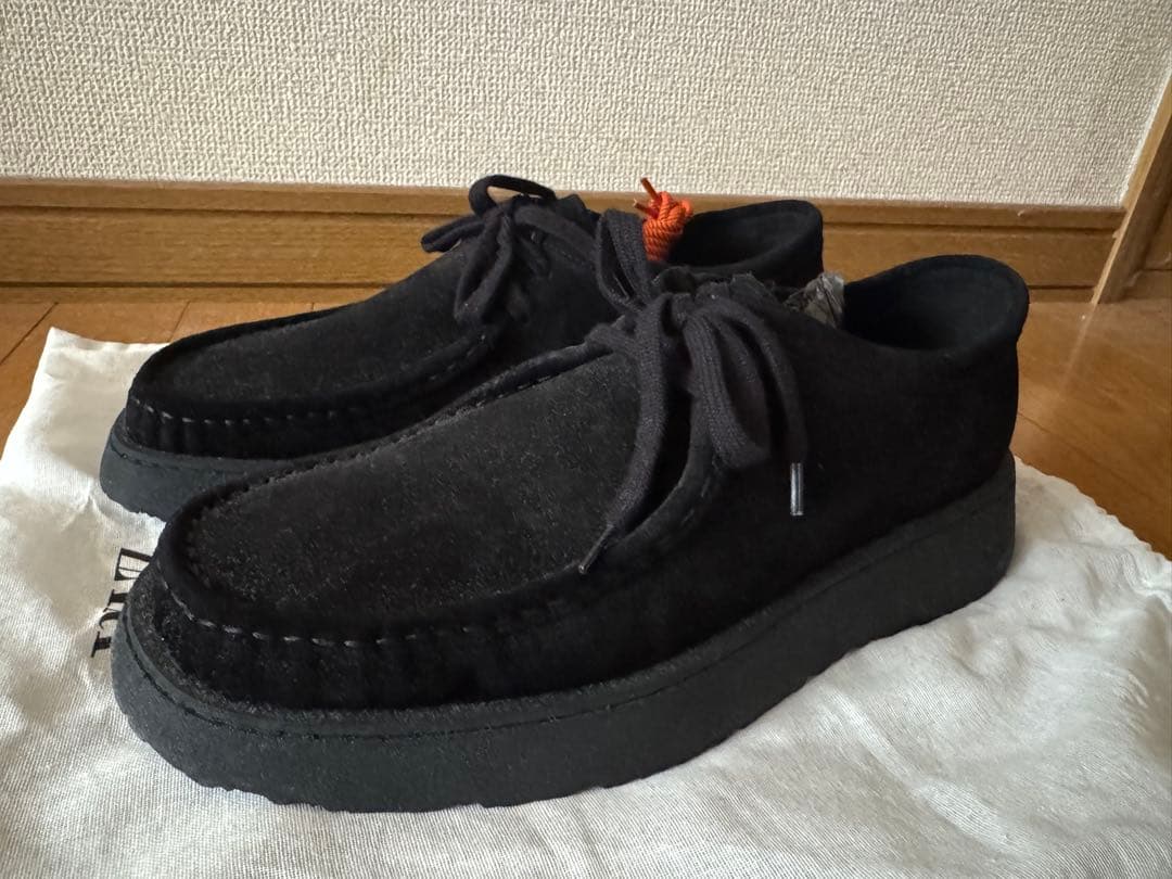 Clarks x Zara ブラックレザーシューズ 45