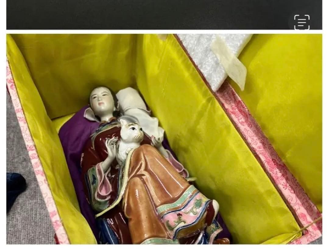 中国古美術/置物 【貴婦像，林偉東手製 ，精品】稀少品