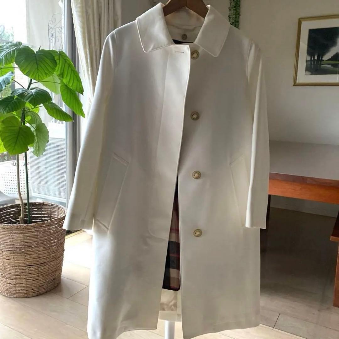 美品　マッキントッシュロンドン　ステンカラー　ゴム引きコート　M