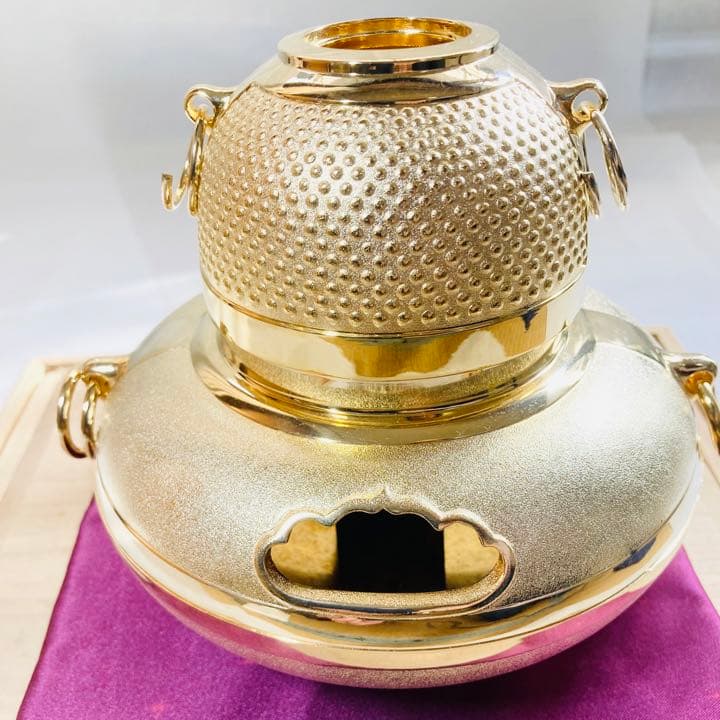 金の茶釜　天皇陛下即位50年記念