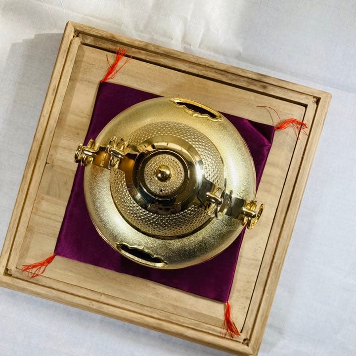 金の茶釜　天皇陛下即位50年記念