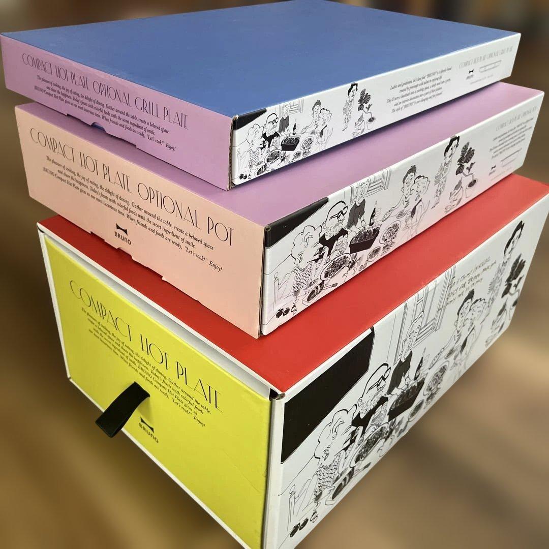 BRUNO ホットプレート レッド　一度のみ使用