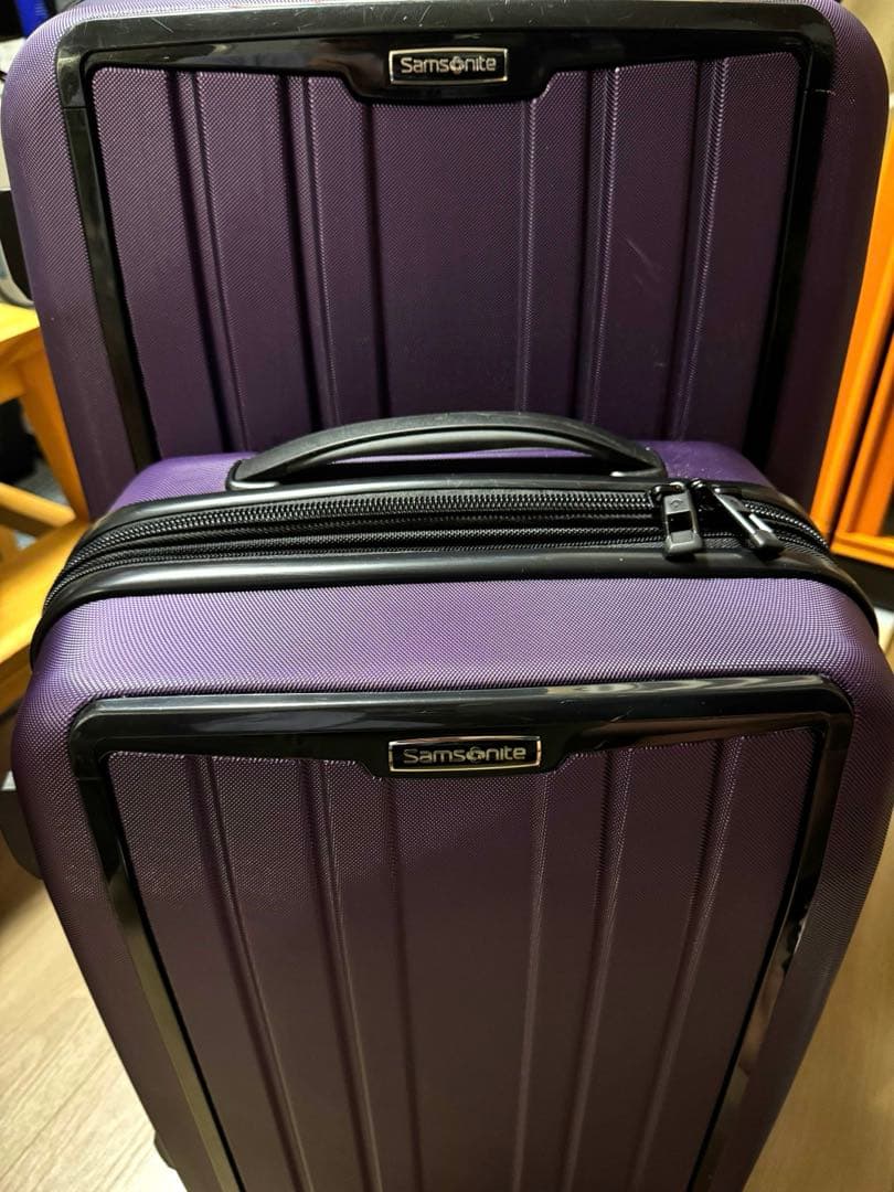 Samsonite パープル キャリーケース 2個セット