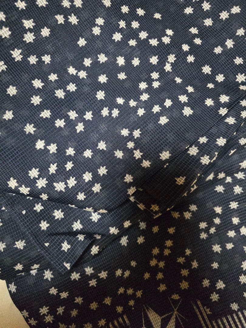 レア中のレア、日本橋竺仙 絹紅梅最高級浴衣 貴重な絵羽柄一点モノ