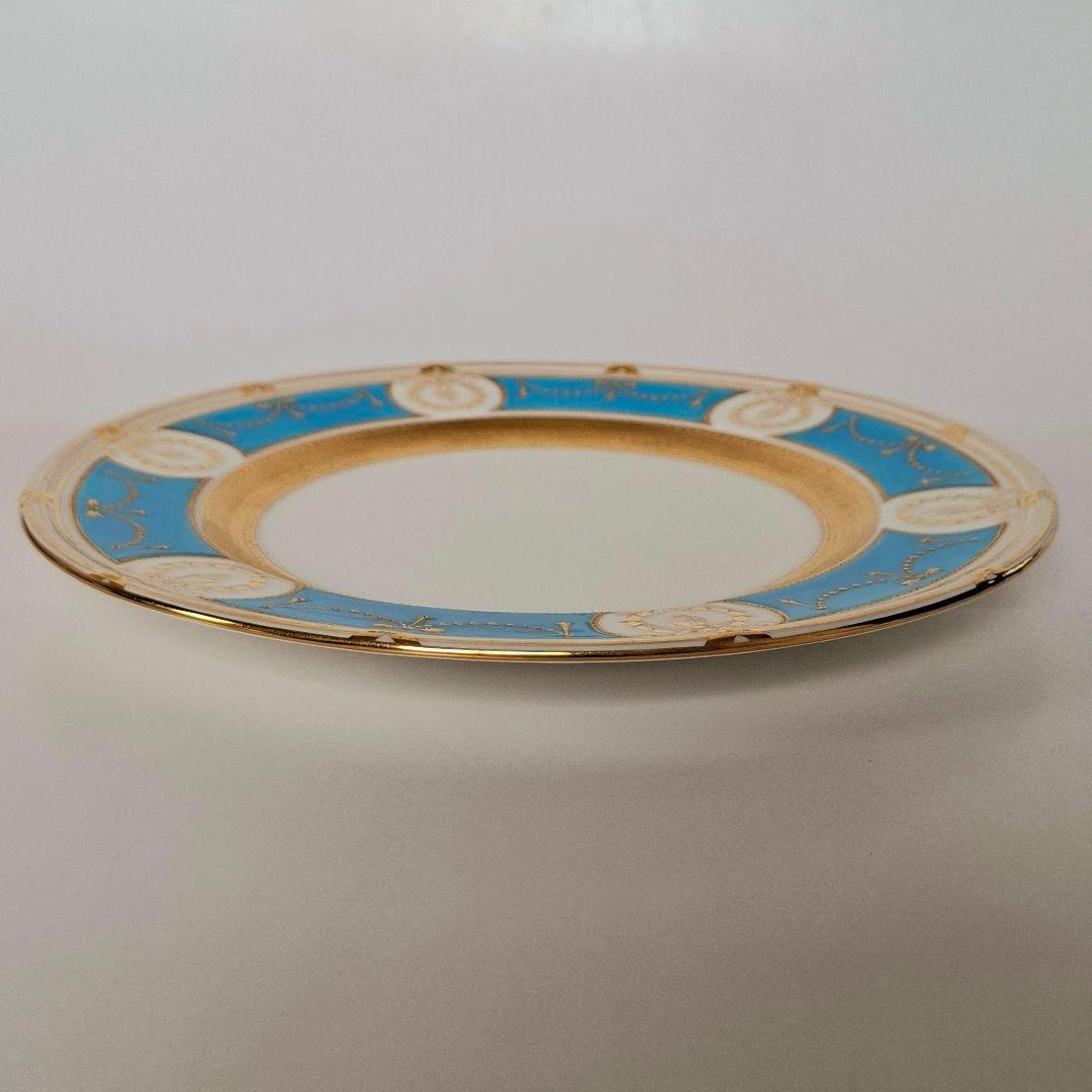 1900年 ミントン minton エナメル ターコイズ キャビネット プレート