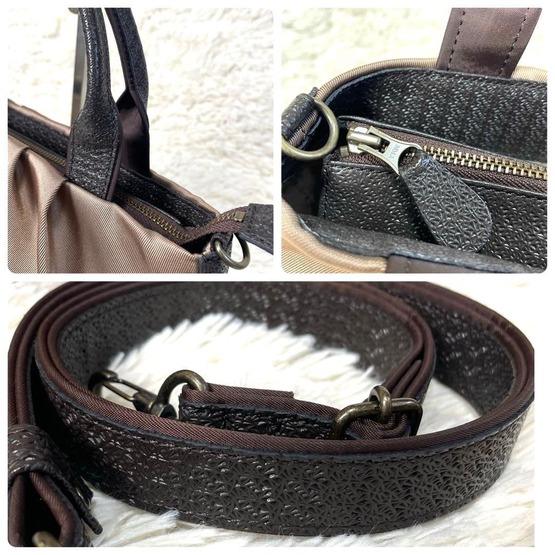 【美品】 IBIZA 2wayショルダーバッグ ベージュ　ポンパ　イビサ