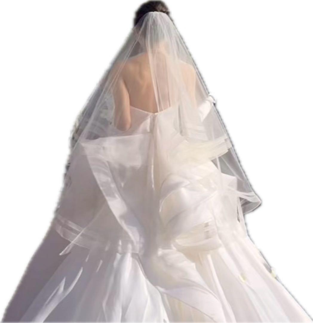 ショートベール TAKAMIBRIDAL ダブルホースヘアベール