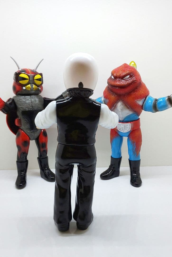 仮面ライダーV3✨風見志郎vsデストロン怪人◆東映レトロソフビコレクション★☆