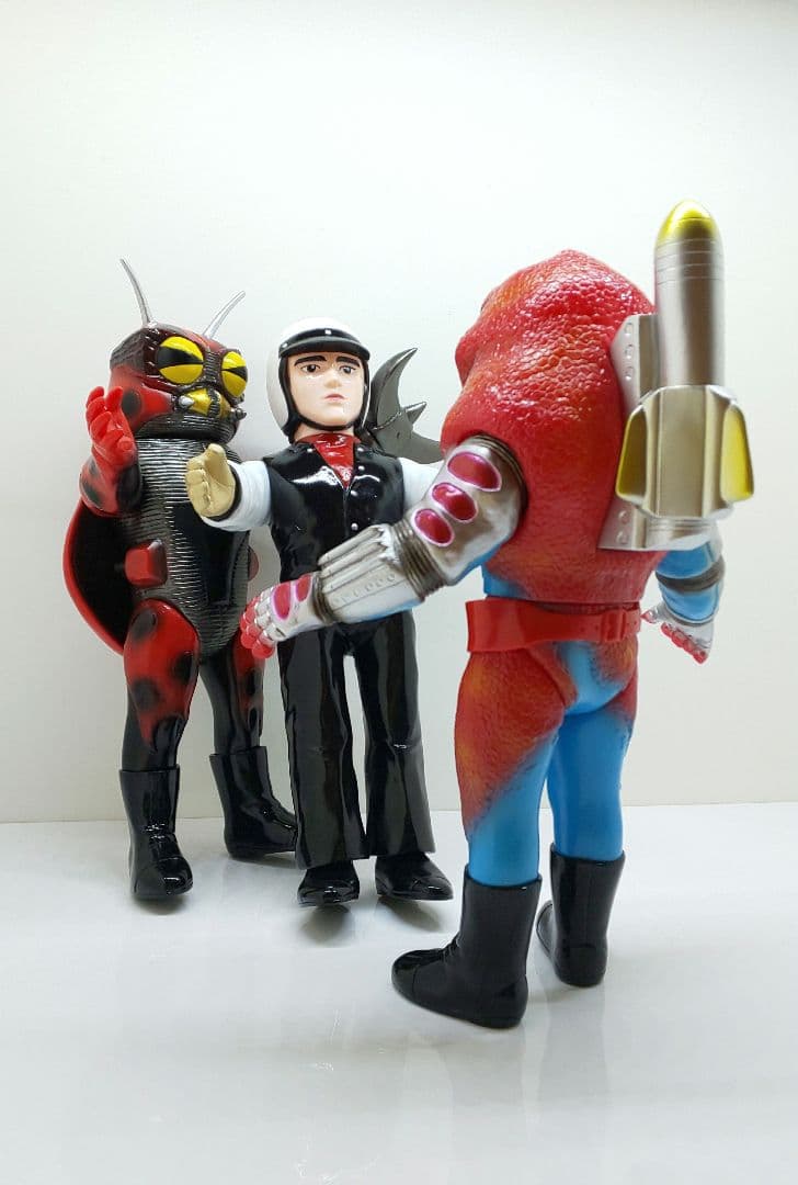 仮面ライダーV3✨風見志郎vsデストロン怪人◆東映レトロソフビコレクション★☆