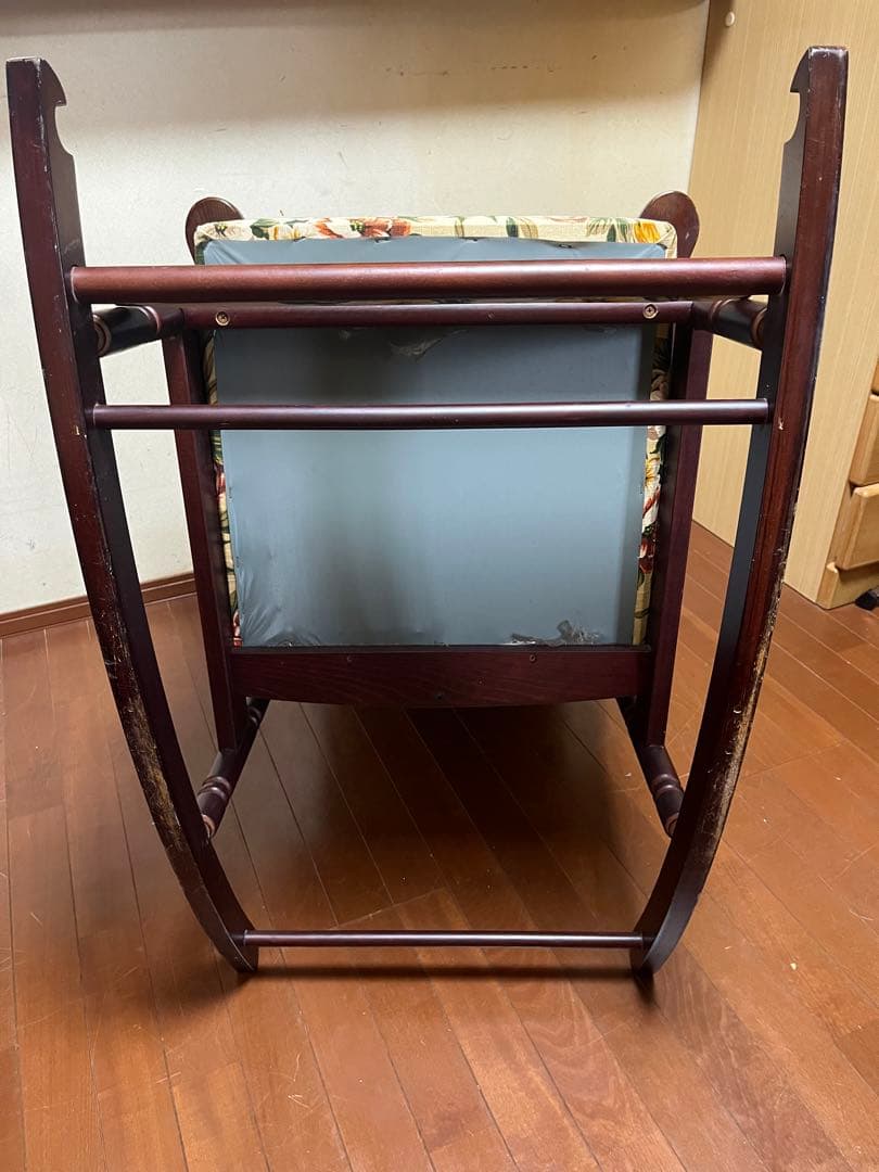 【ワンプライス】【ビンテージ】ロッキングチェア　背もたれクッションダブル付き