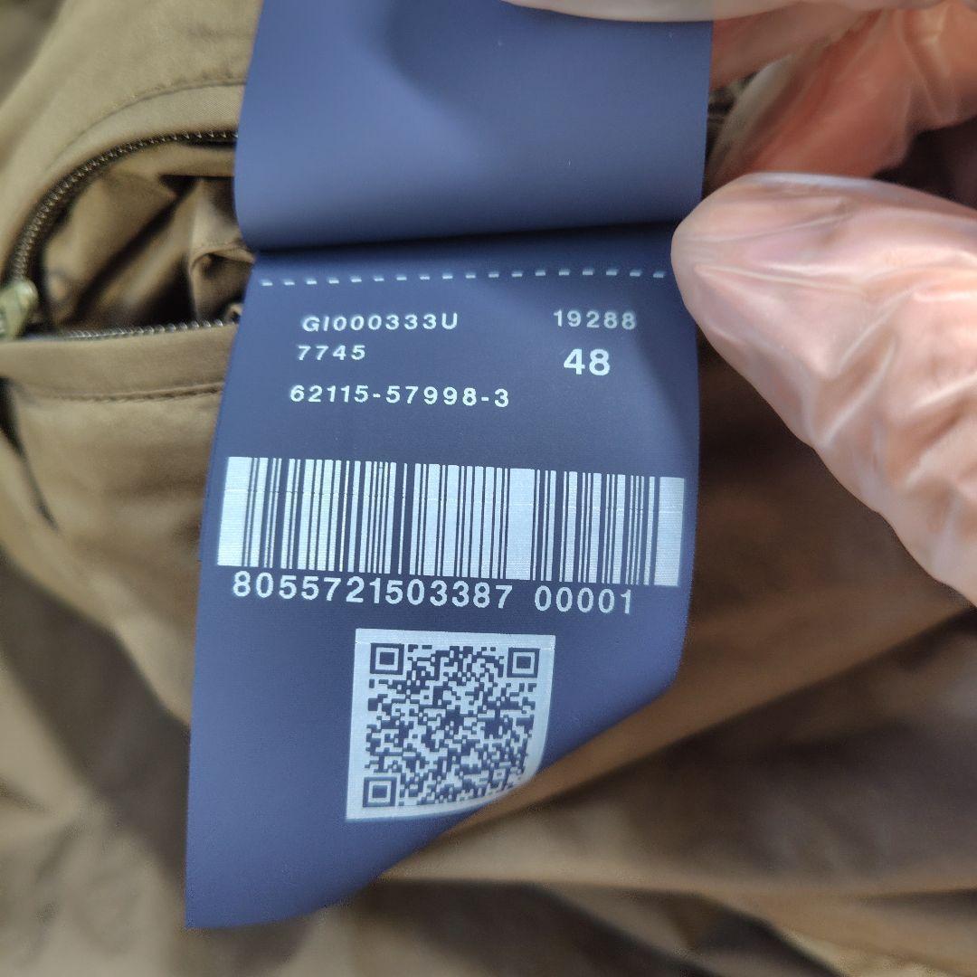 未使用に近い　現行　ヘルノ　ブルゾン　リブ　ダブルジップ　ワンポイント　中綿