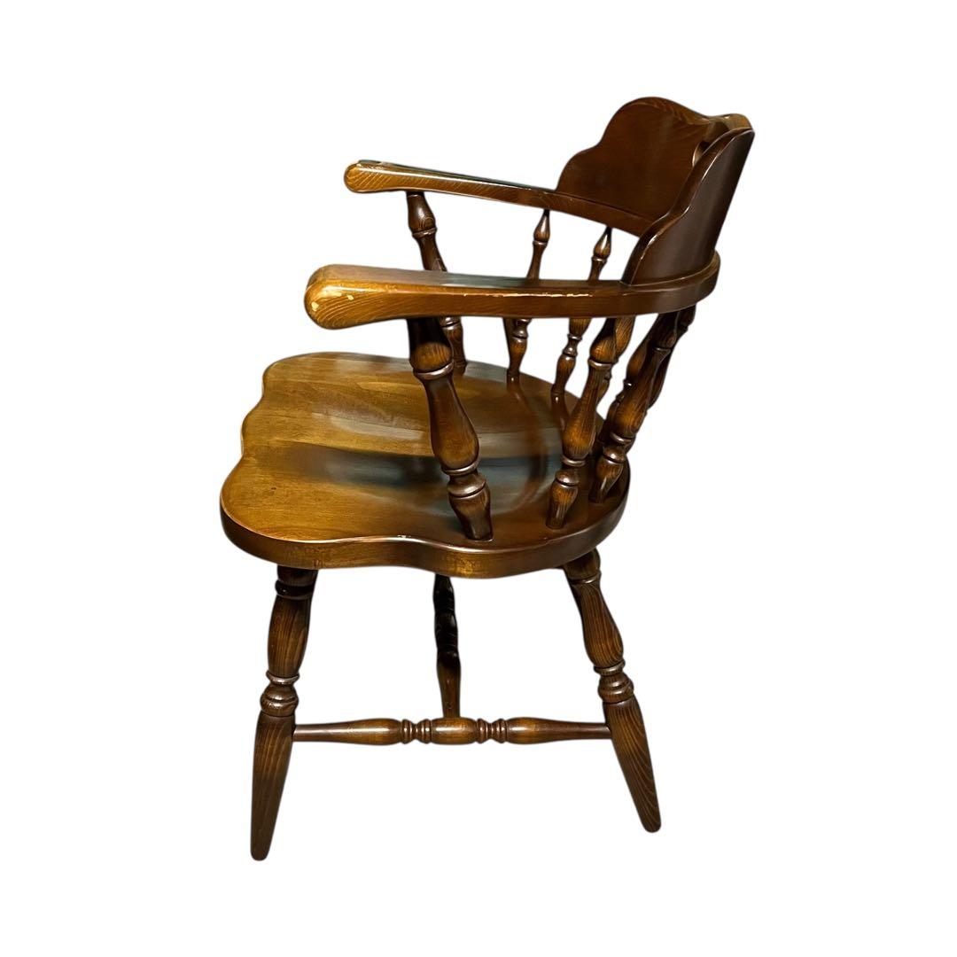 【送料無料】飛騨産業 キツツキ ウィンザーチェア アームチェア アンティーク ④