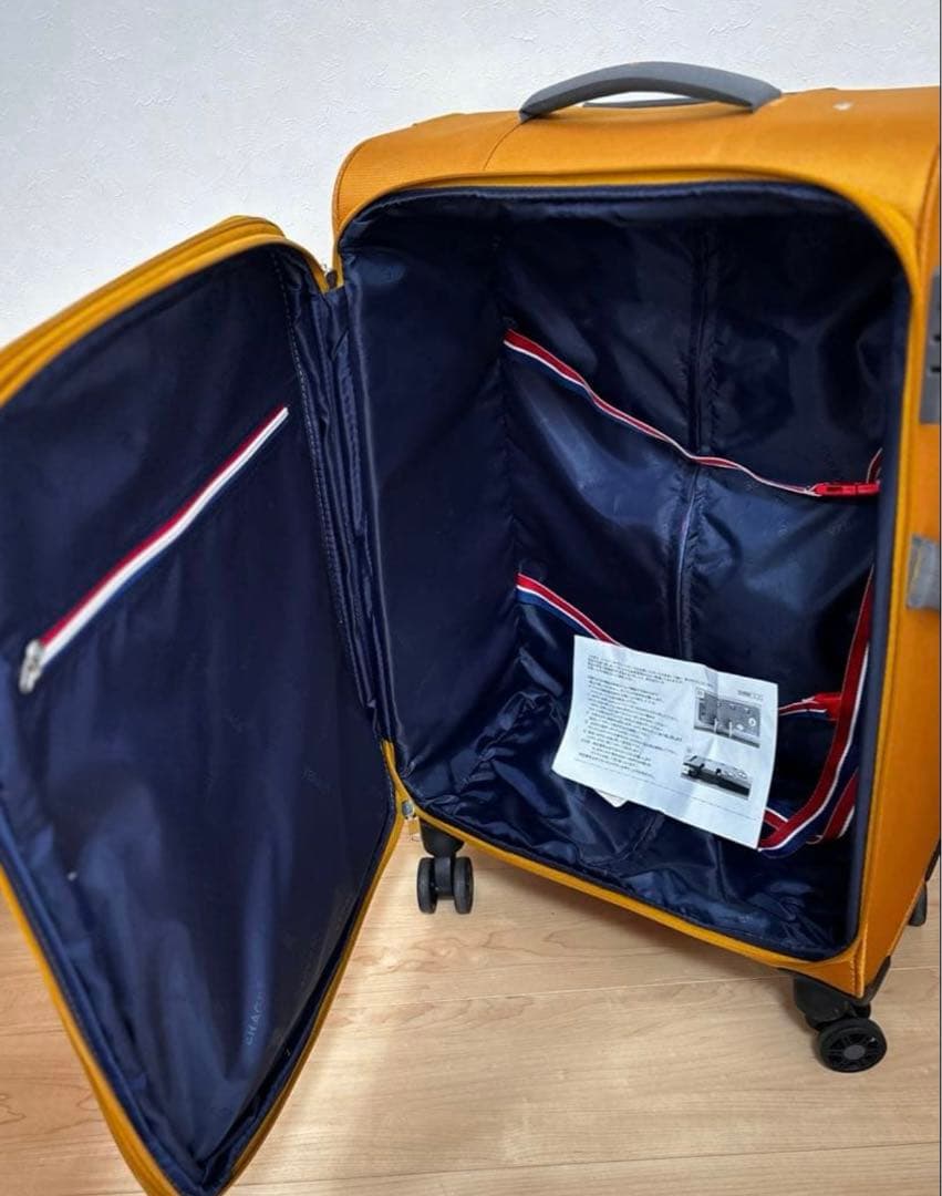 未使用品❣️ VERAGE べラージ　ダブルキャスター　キャリーケース　オレンジ