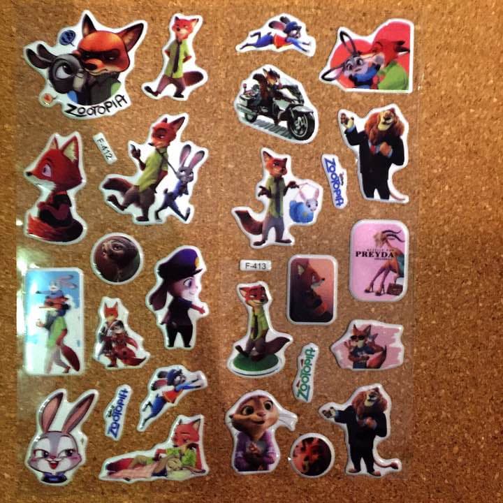 ズートピア 3Dシール 6シートセット【新品・送料無料】