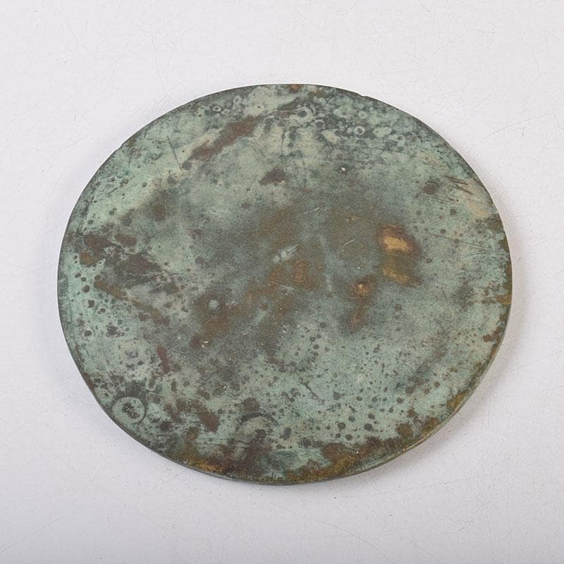 中国　古銅青銅　饕餮文　銅鏡　古鏡　C　R9101