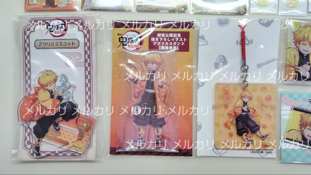 我妻善逸 缶バッジ ラバーストラップ アクリルスタンド まとめ売り