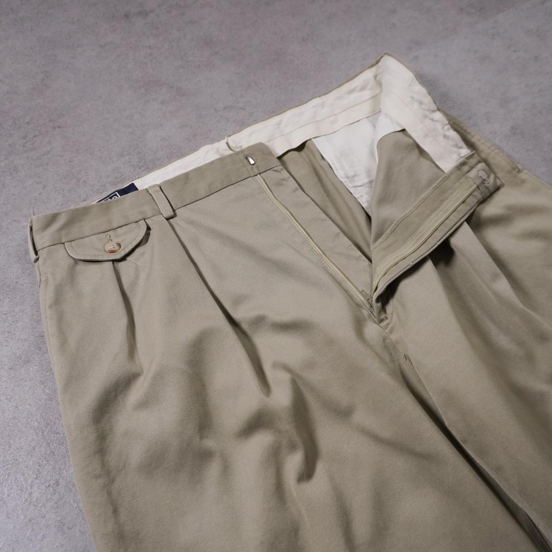90s USA製 PoloRalphLauren チノパンツ 2タック 古着