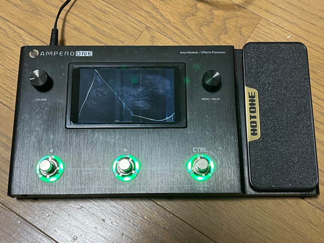 【ジャンク品】HOTONE Ampero One（液晶割れ、スイッチ2接触不良）
