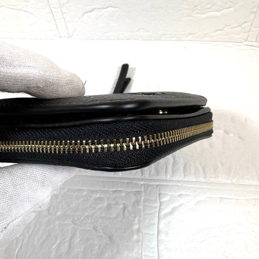 トリーバーチ TORY BURCH ラウンドファスナー折り財布 ブラック