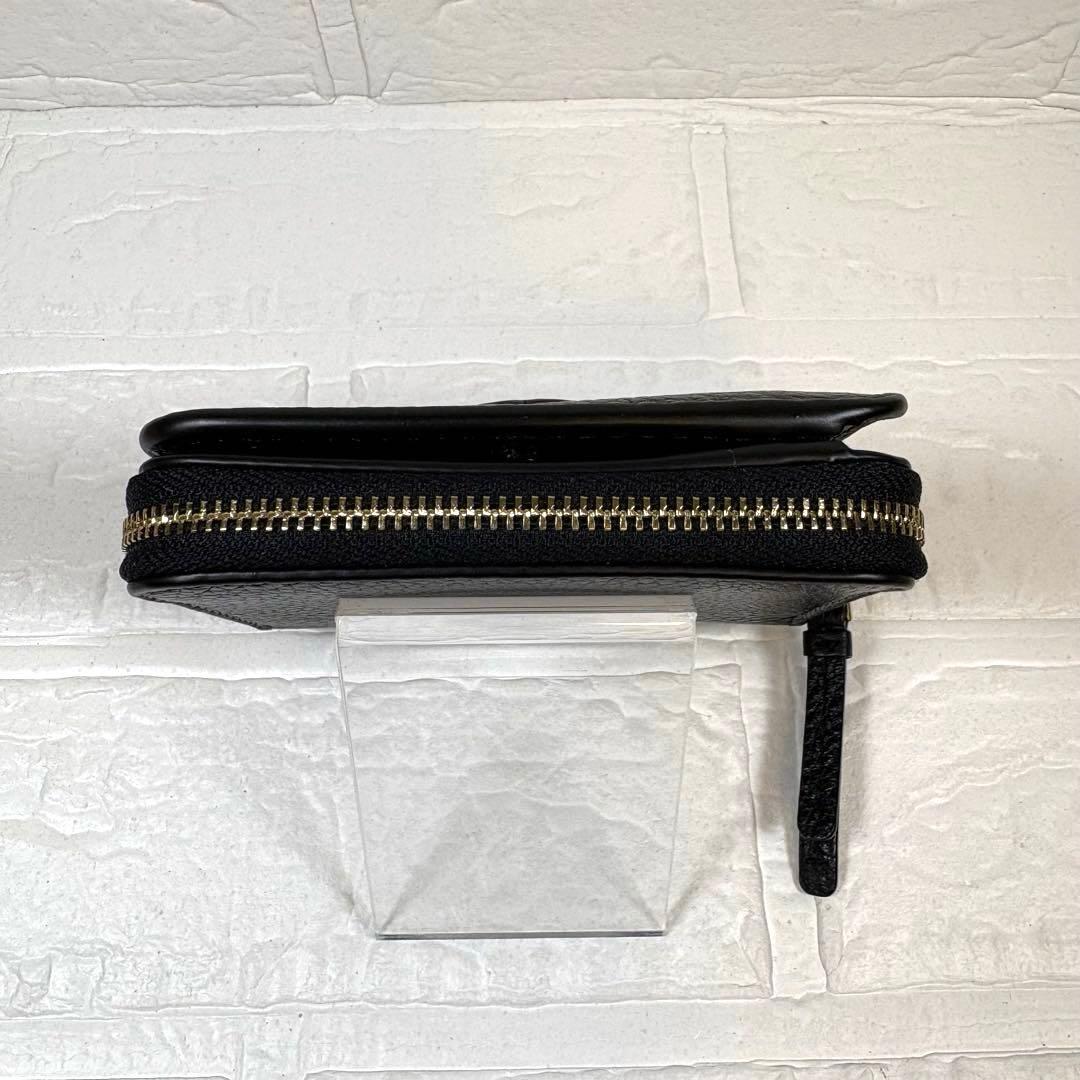 トリーバーチ TORY BURCH ラウンドファスナー折り財布 ブラック