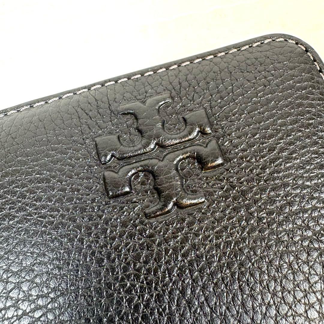 トリーバーチ TORY BURCH ラウンドファスナー折り財布 ブラック