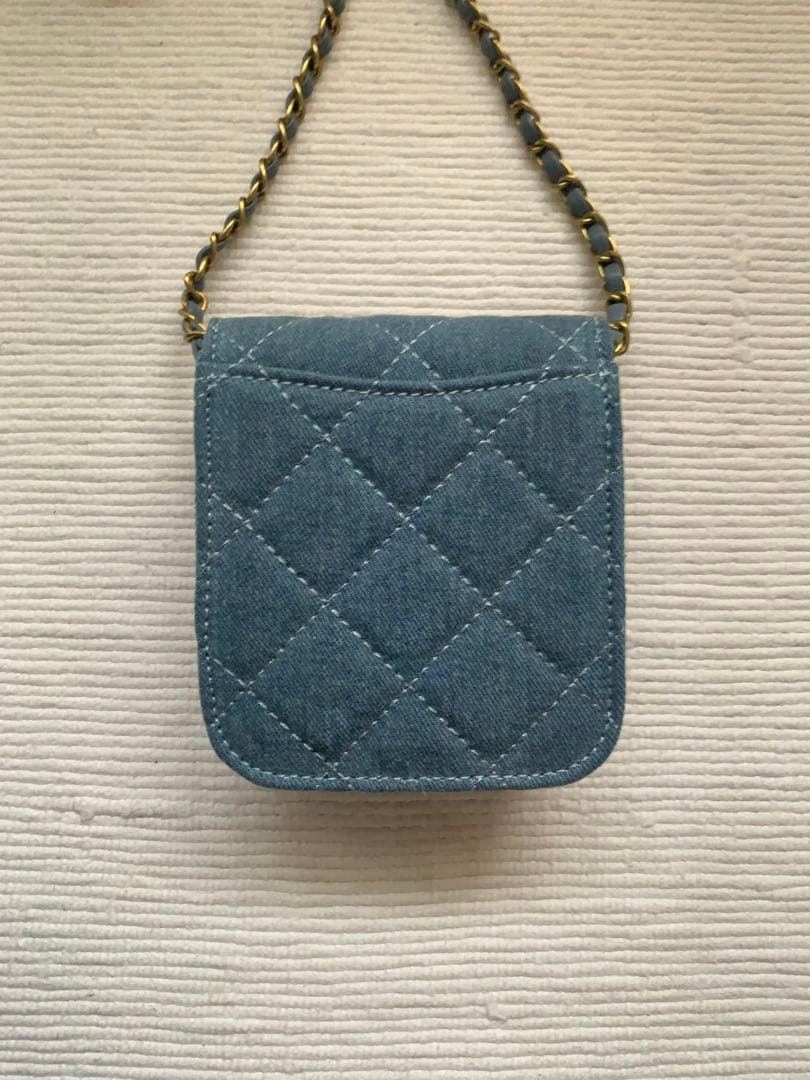 【新品未使用】CHANEL海外VIP限定ノベルティ デニム チェーンショルダー