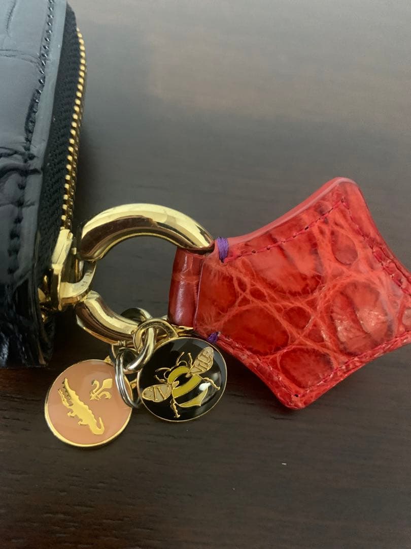 お*︎様 チビナイル　マットクロコダイル ウォレット