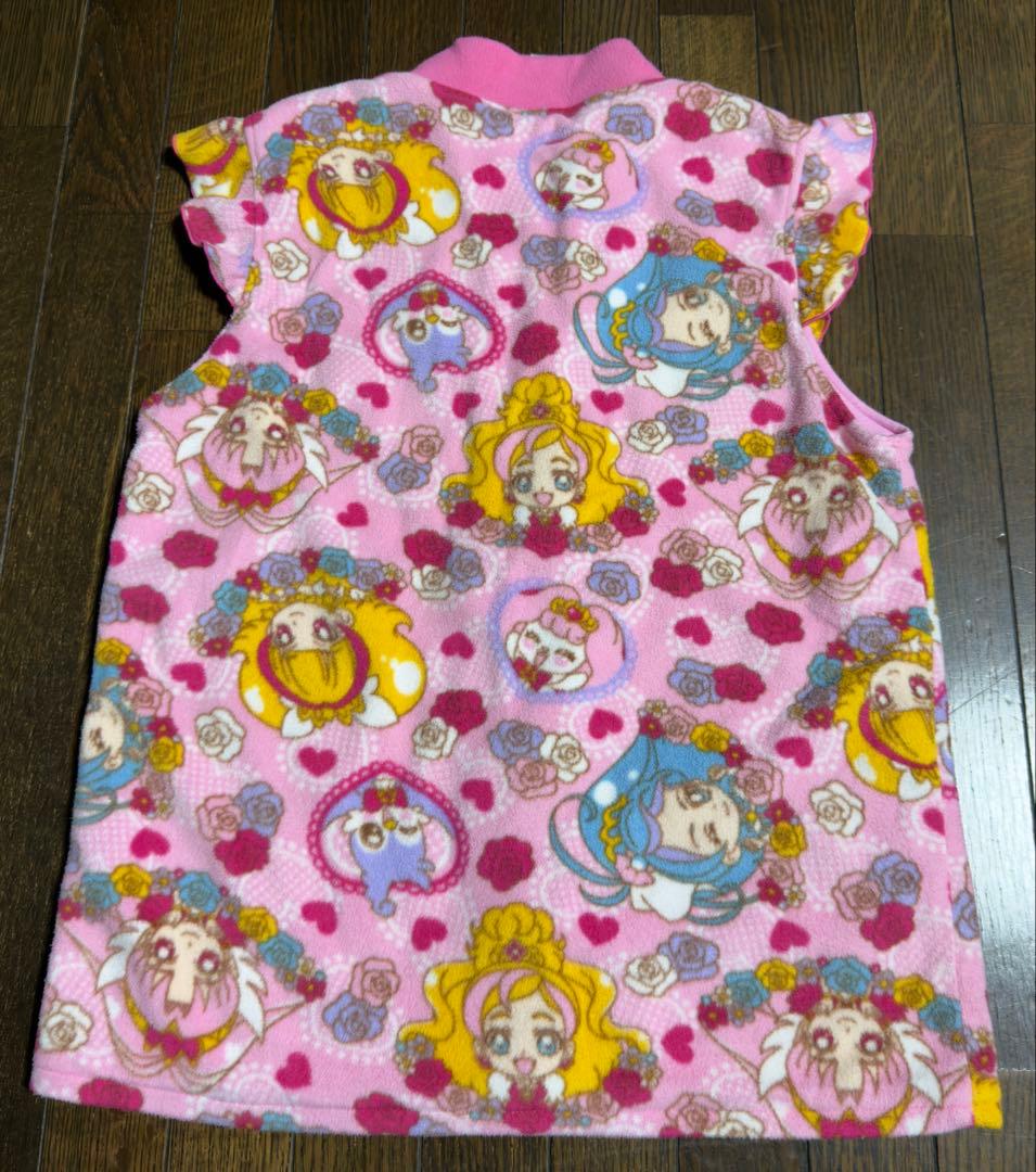 さ*ち様 プリキュア-アイカツパジャマ&ラップタオルセット 130&140㎝