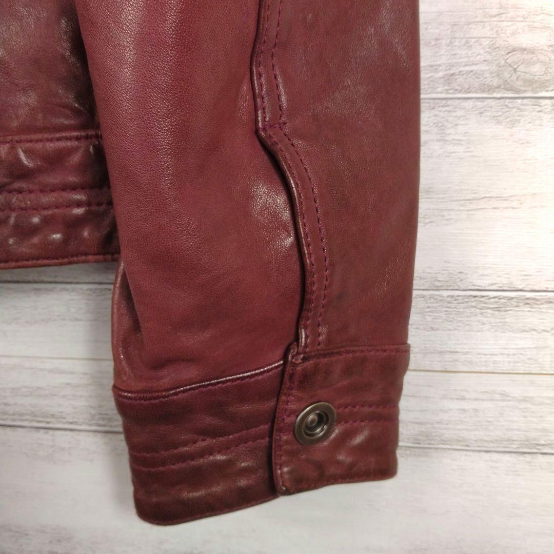 メンズ☆AVIREX　シングルライダース　革ジャン　レザージャケット　上野商会L