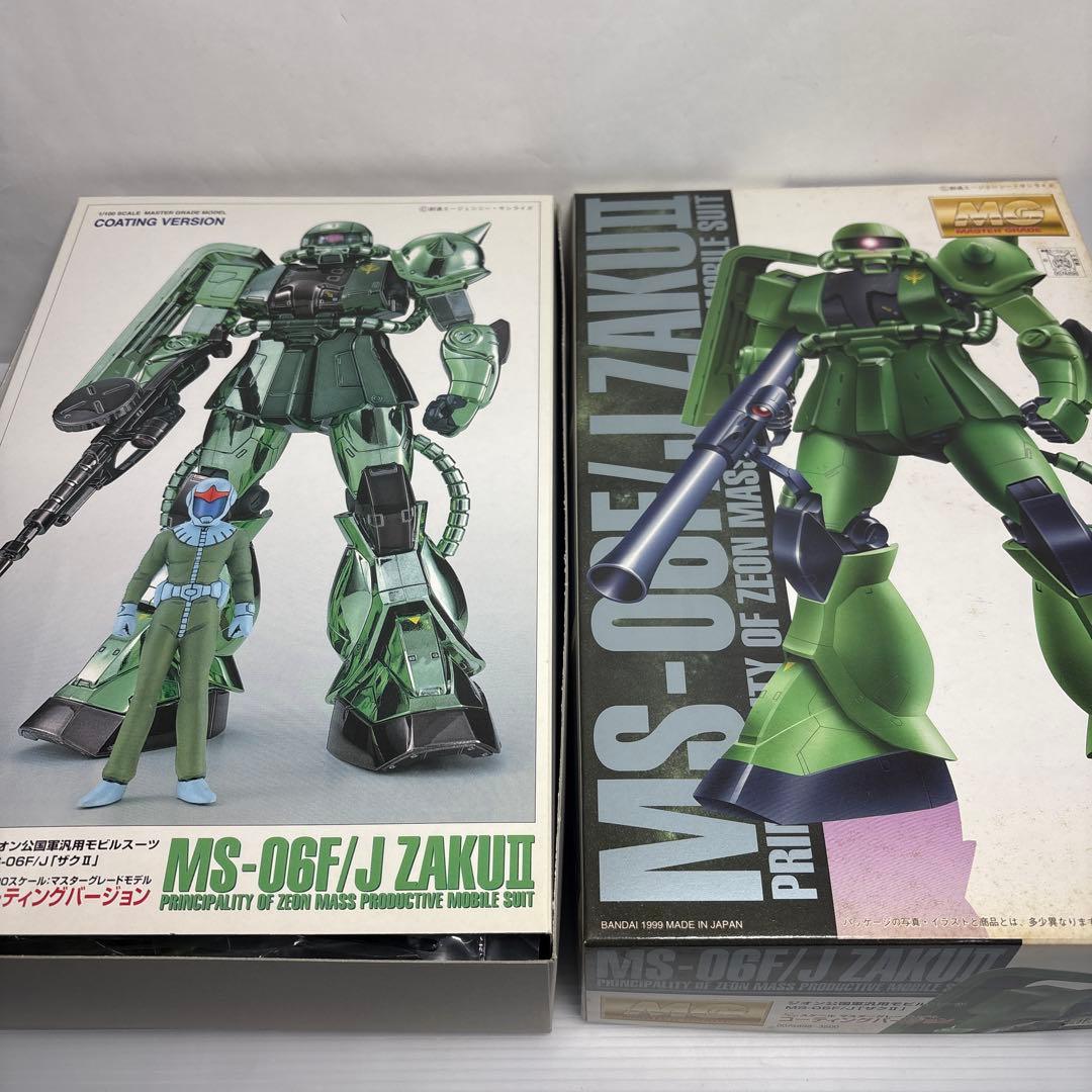 未組立MG1/100MS-06FザクIIコーティングバージョン箱汚れあり