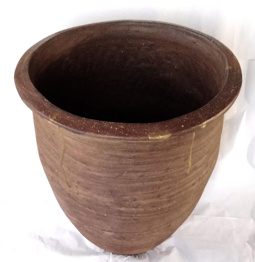 甕 素焼き スズメ蜂の巣模様 エリー242