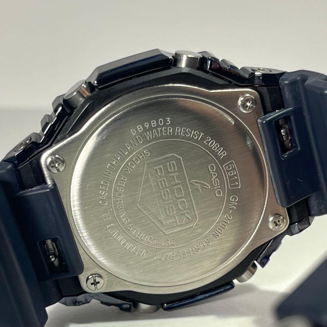G-SHOCK GM-2100N ネイビー メンズ腕時計 カシオーク 電池新品