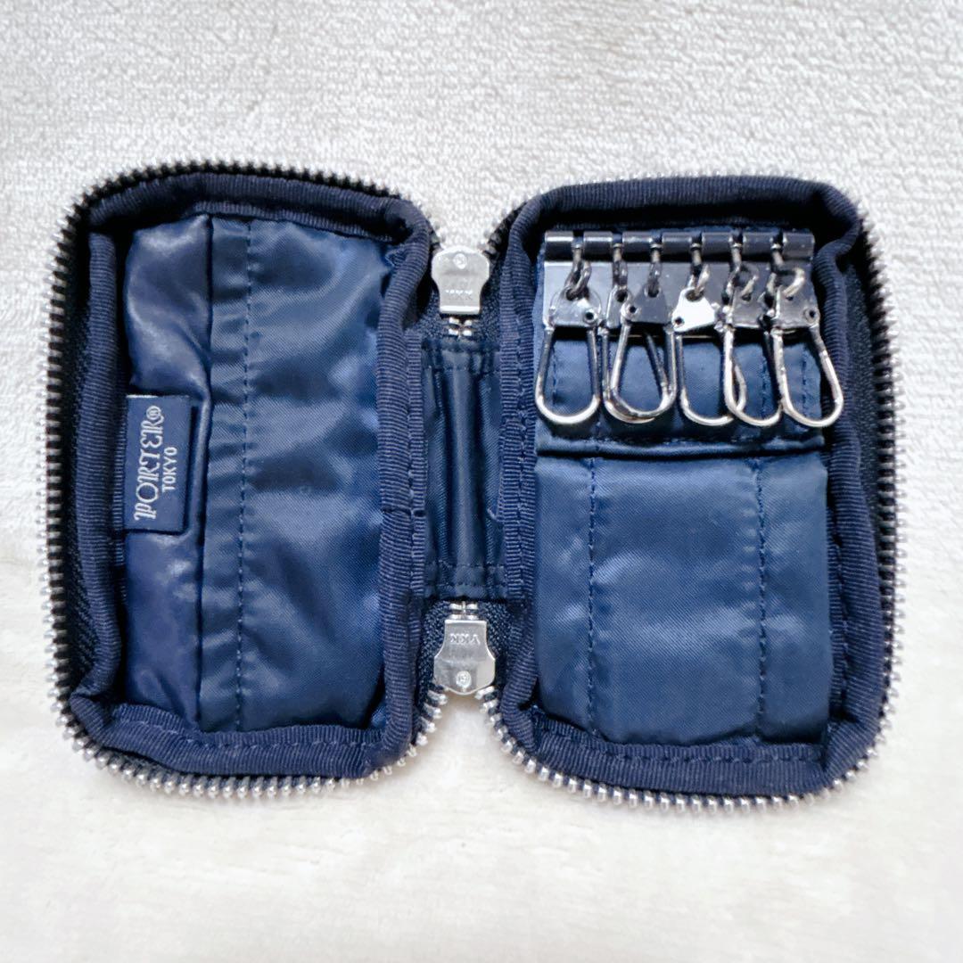 ✨美品✨PORTER BEAMS コラボ 限定 6連キーケース ネイビー 希少