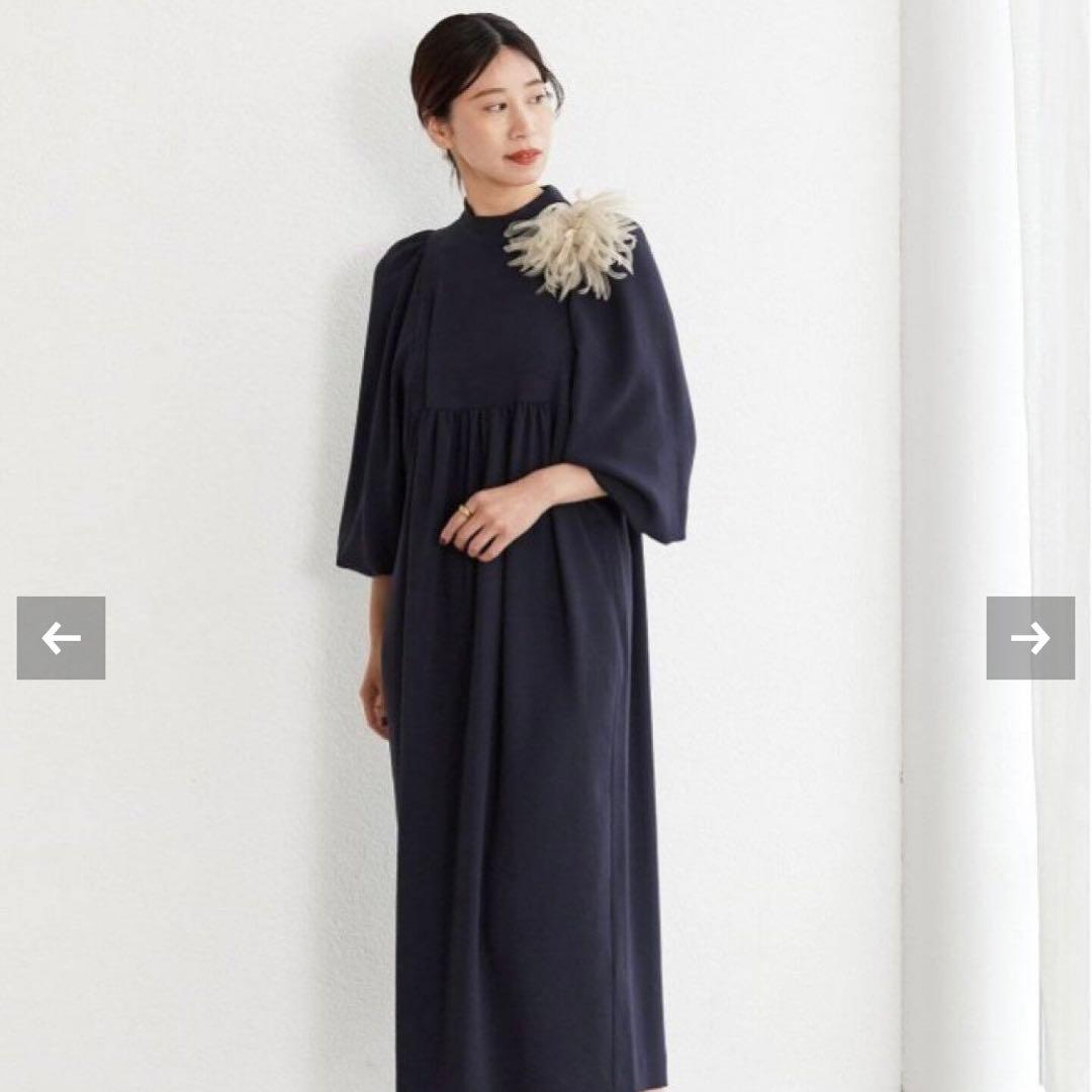 VERMEIL par iena シルクオーガンジーコサージュ