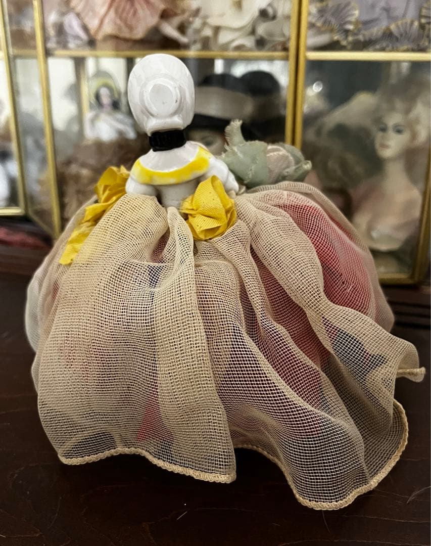 イギリス アンティーク ピンクッション ドール ハーフドール ティーコージー