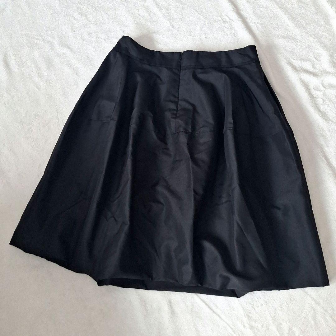 フォクシー FOXEY バルーンスカート シルク ブラック XL レディマカロン