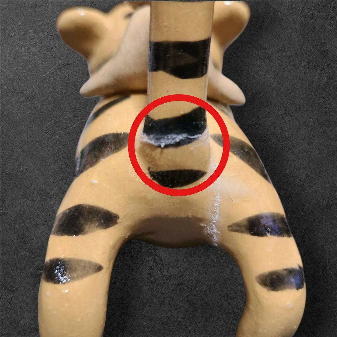 陶器干支置物 パグ置物 6体セット 未 申 酉 卯 巳 寅　台付き　正月