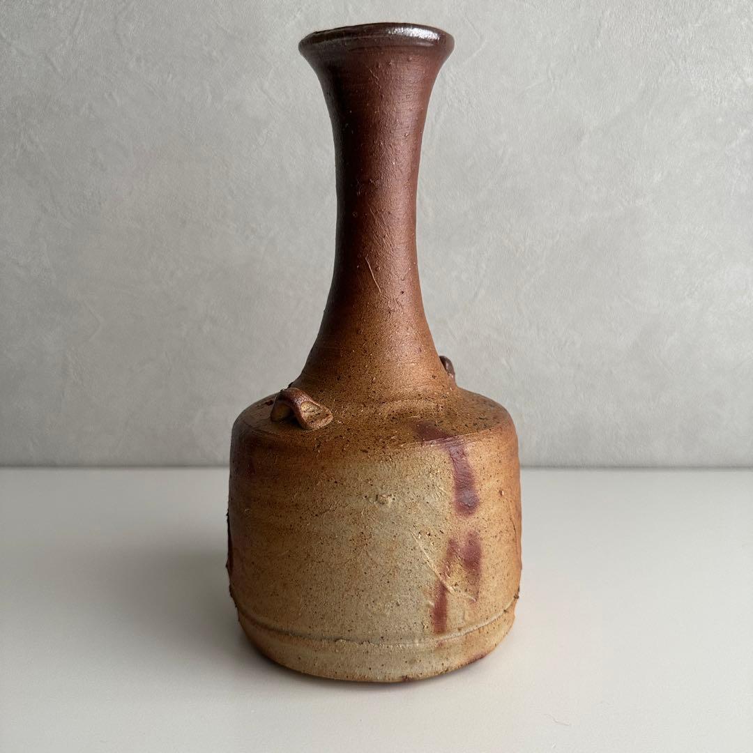 森風来 備前 花器 緋襷 花入 共箱