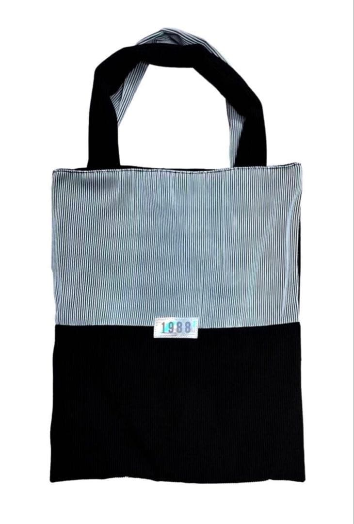 未開封 男闘呼組 ニット風1988 ショルダートートバッグ（灰色/黒色）