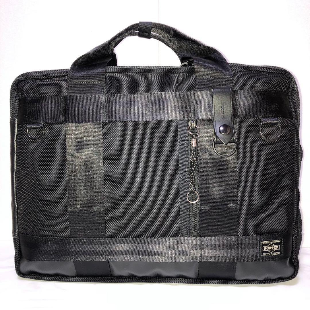 新品同様✨ポーターヒート ビジネスバッグ3way 2層 A4可 黒 吉田カバン