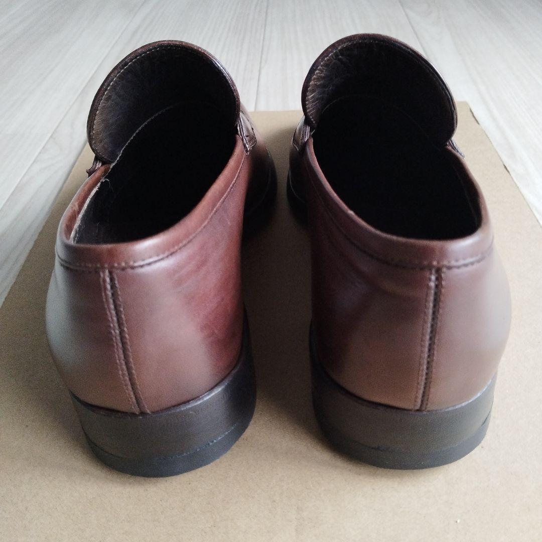 エルメネジルド ゼニア　ドレスアップローファー　ブラウン　カウレザー　トリプルX