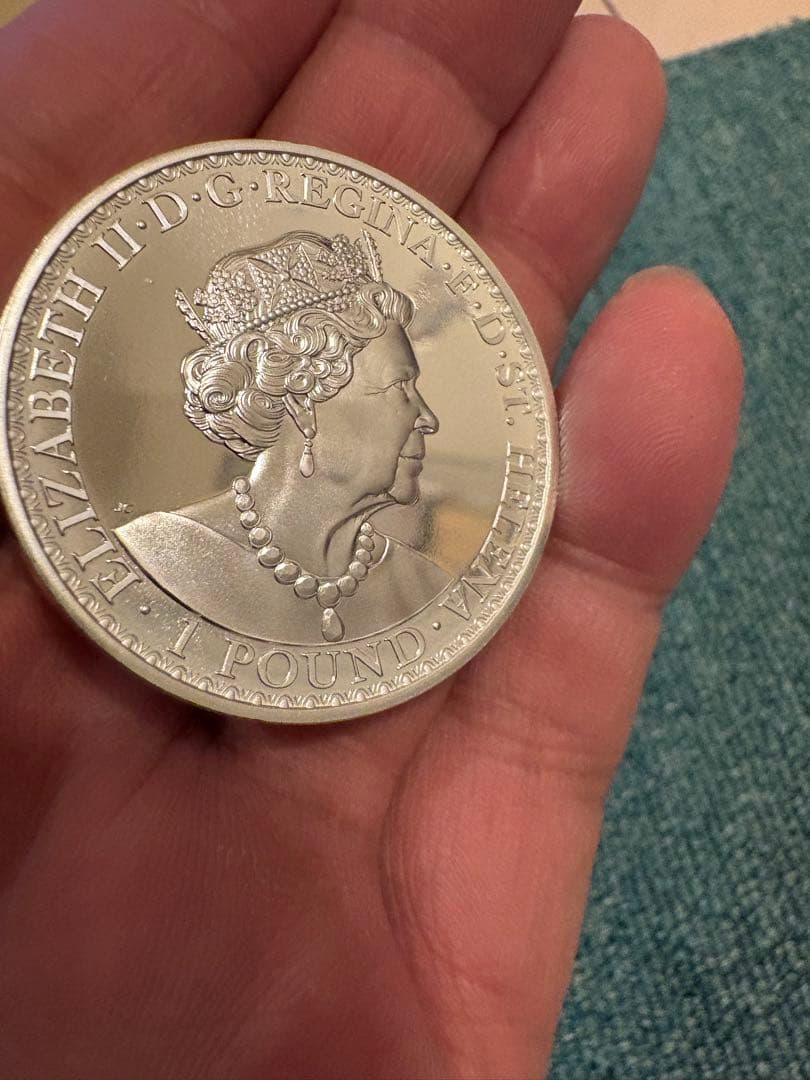 2021年 イギリス領 セントヘレナ ウナとライオン 純銀 １オンス 銀貨