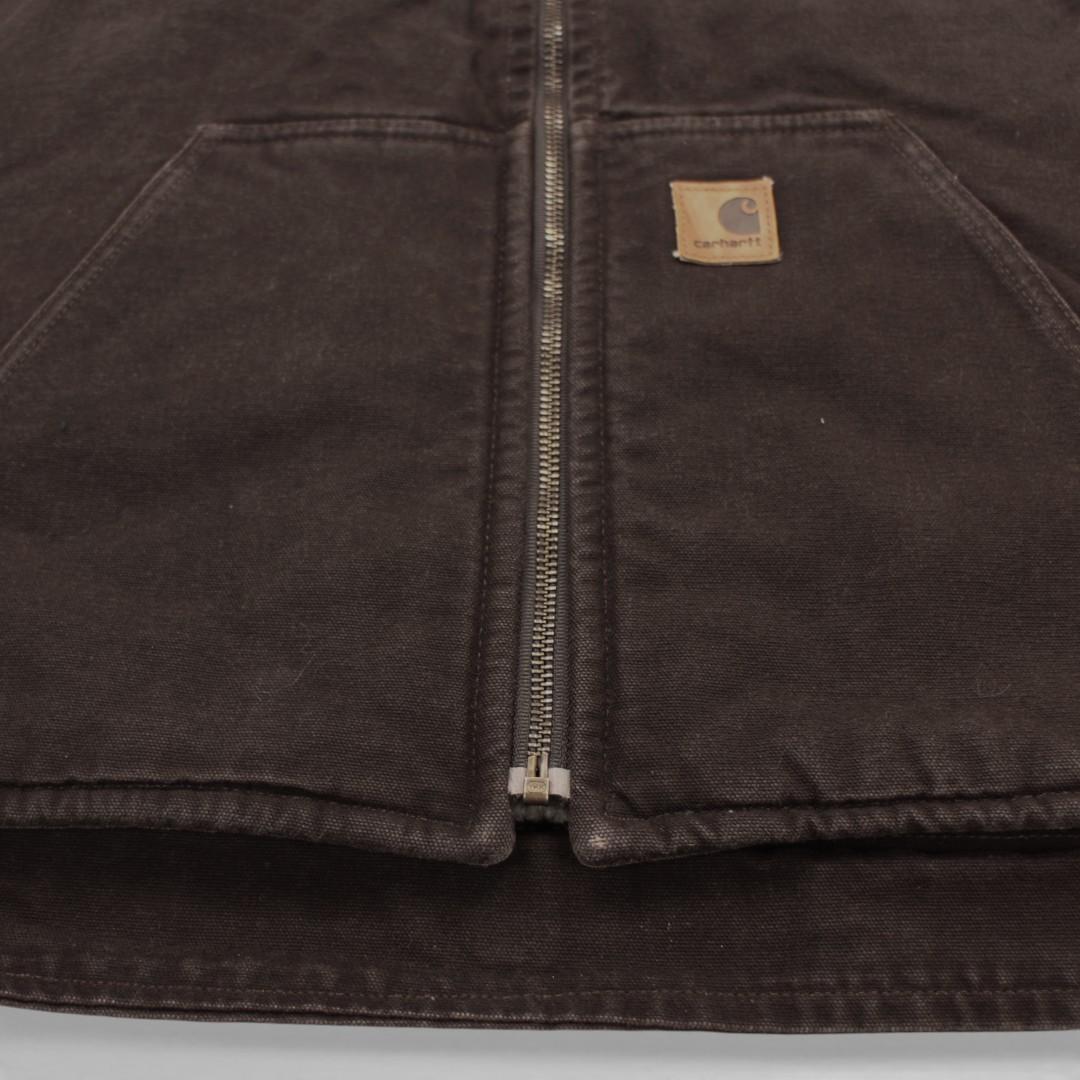 古着 Carhartt カーハート ダックベスト 裏地ボア tch528