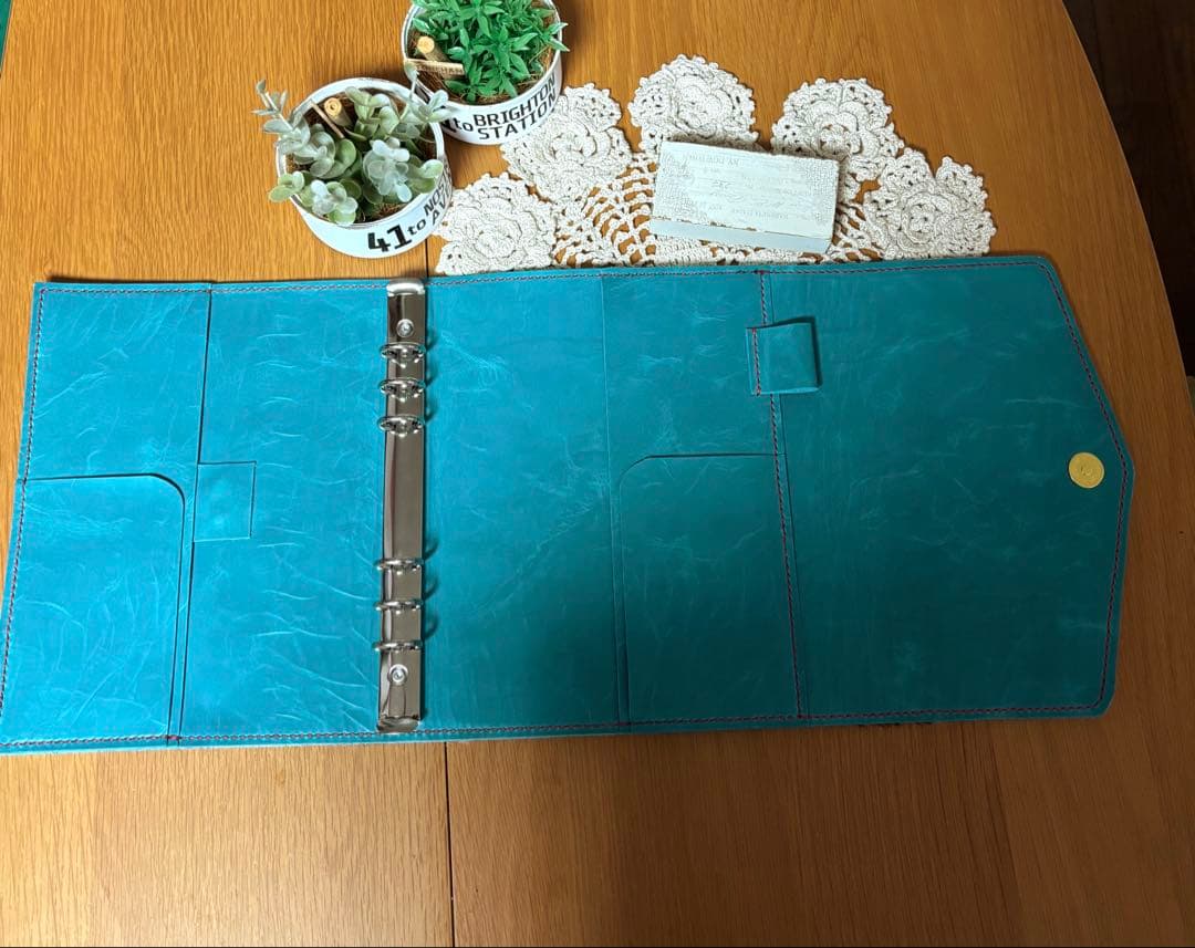 ご確認用　ハラコ　カウ柄　システム手帳　A5 牛革　本革　レザー