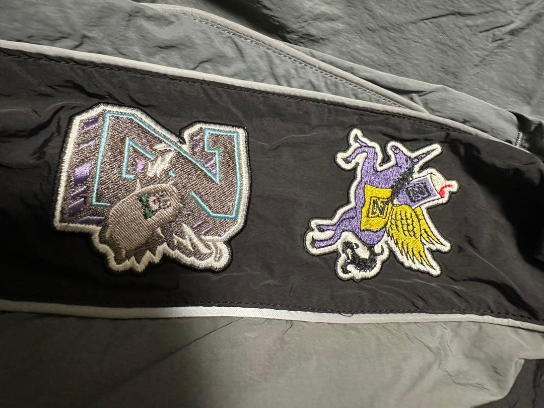 ずっと真夜中でいいのに。セットアップ グレー ナイロンジャケット　ナイロンパンツ